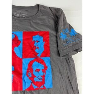 Grunt Style T Shirt Large Men US‎ Presidents Graphic Print Gray Short Sleeve
